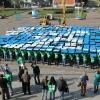 Флэшмоб, проект «500 дней до Игр», Омск. (с) Фото В. Казионова